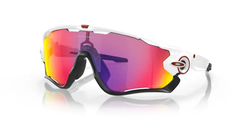 Oakley Jawbreaker OO-9290-05 In Prizm Road Lenses/Polished White Frame
