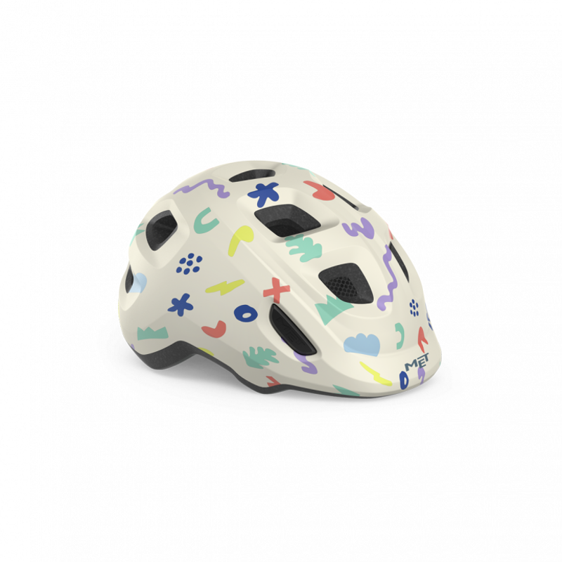 Met Kids Hooray Bike Helmet in White