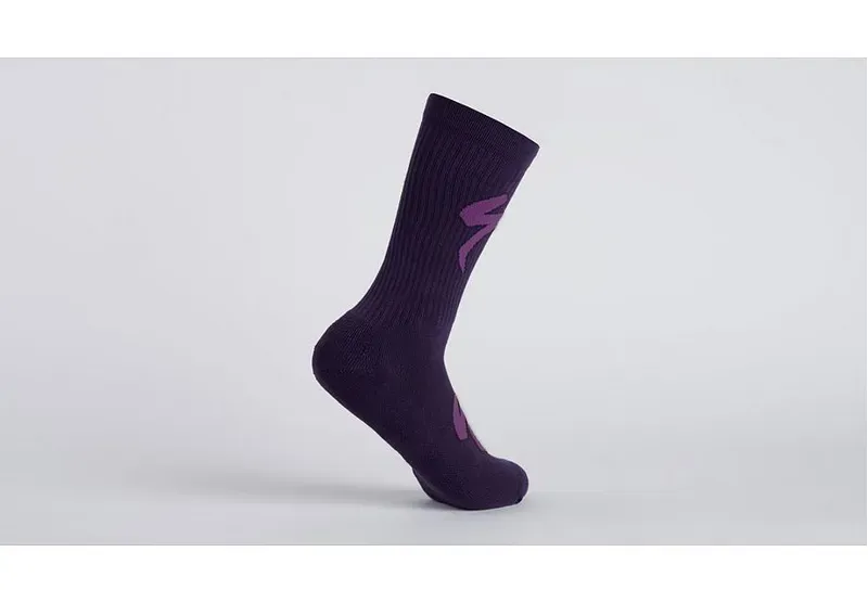Specialized Techno MTB Tall Logo Socks in Dusk/Purple Orchid-1