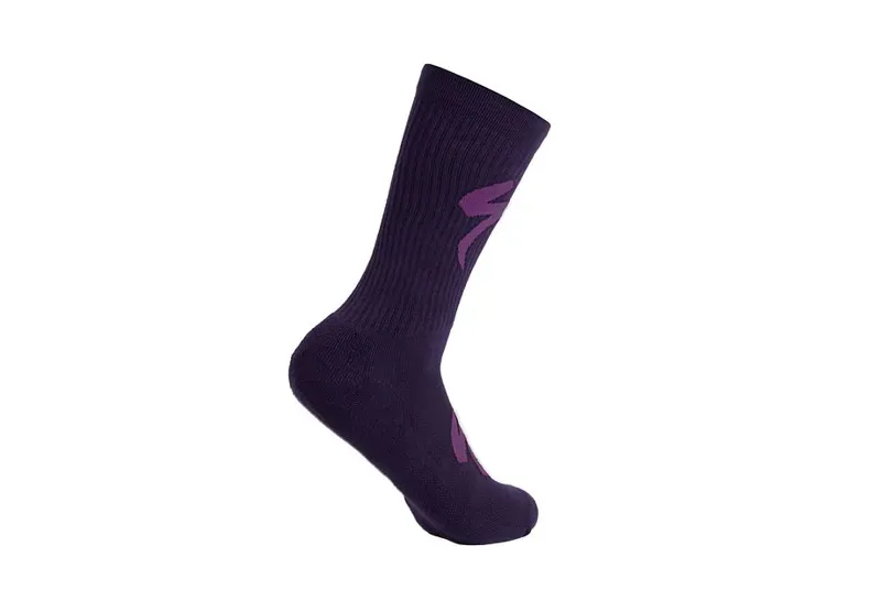 Specialized Techno MTB Tall Logo Socks in Dusk/Purple Orchid