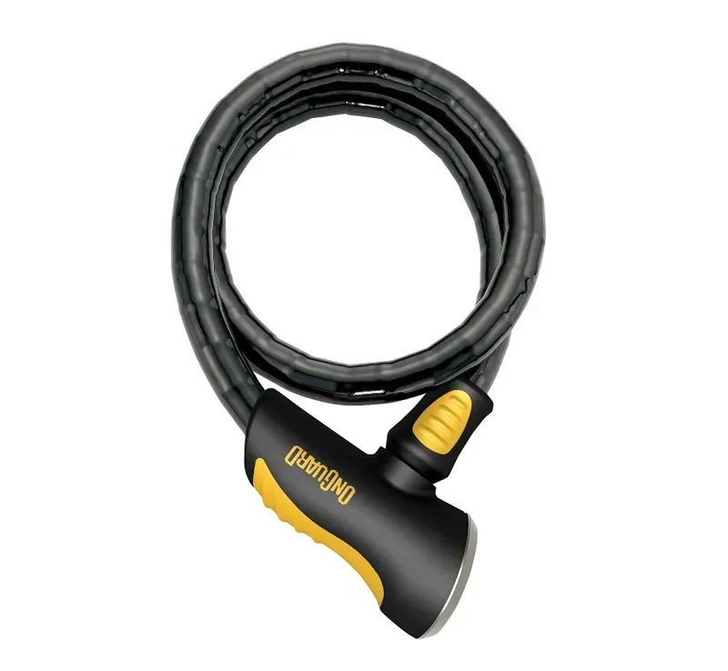 Onguard Akita 8037 1000x20mm Cable Lock in Black/Yellow