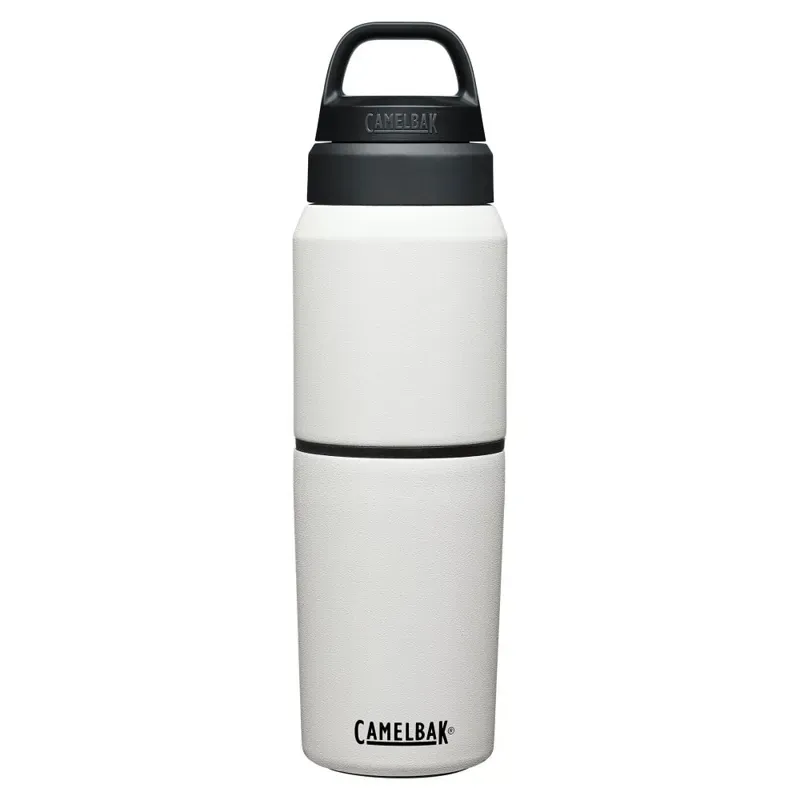 2020 Camelbak MultiBev Vacuum Insul 500ml Bottle w/Cup in White