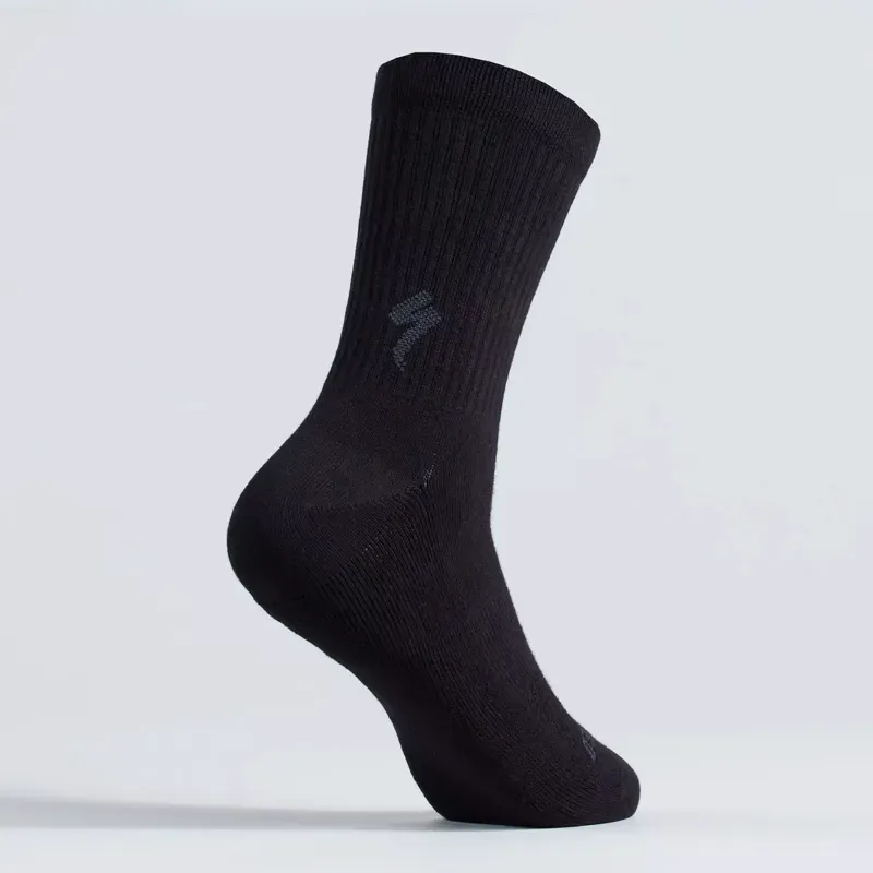 Specialized Cotton Tall Socks in Black