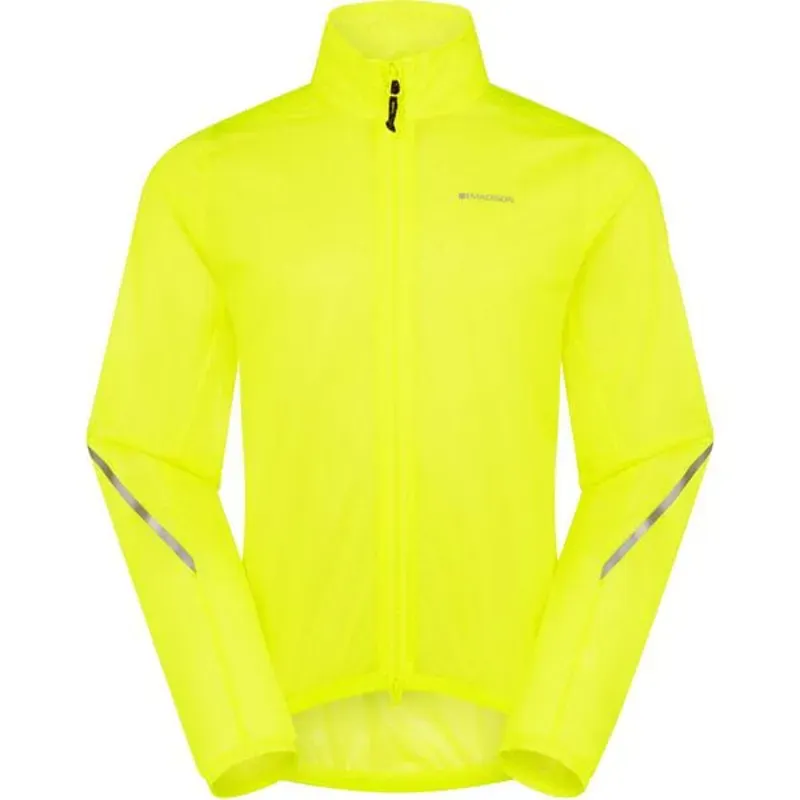Madison Flux Ulta-Packable Waterproof Jacket in HiViz Yellow