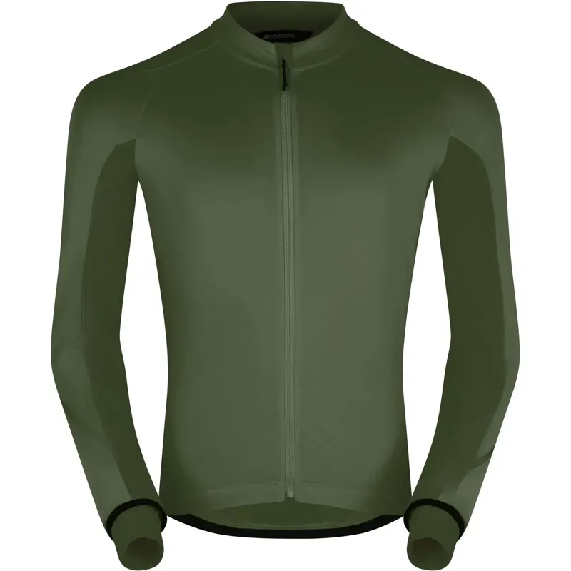 Madison DTE Men's Isoler Thermal Long Sleeve Jacket in Midnight Green
