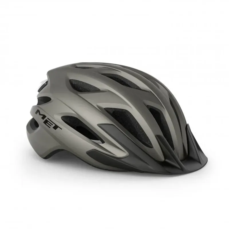 MET Crossover Helmet in Titanium