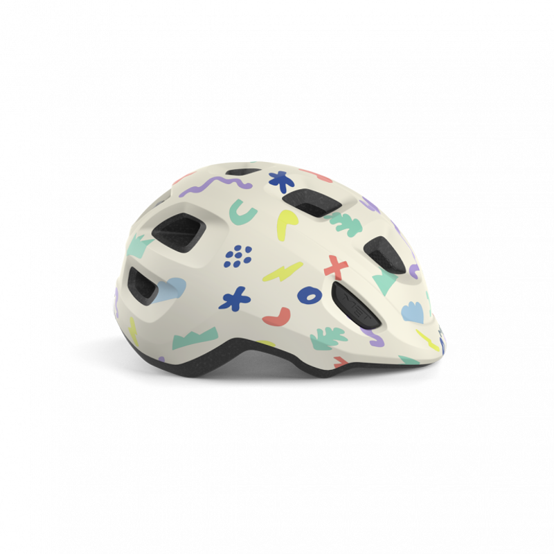 Met Kids Hooray Bike Helmet in White-3