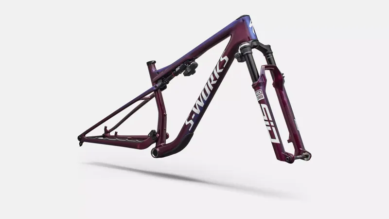 S-Works Epic 9 Frameset BORDEAUX / BLUE EDGE/WHITE SILVER-8