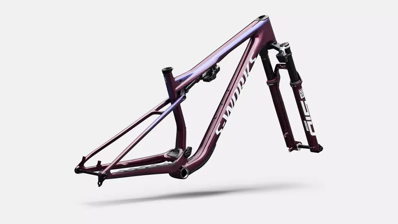 S-Works Epic 9 Frameset BORDEAUX / BLUE EDGE/WHITE SILVER-3