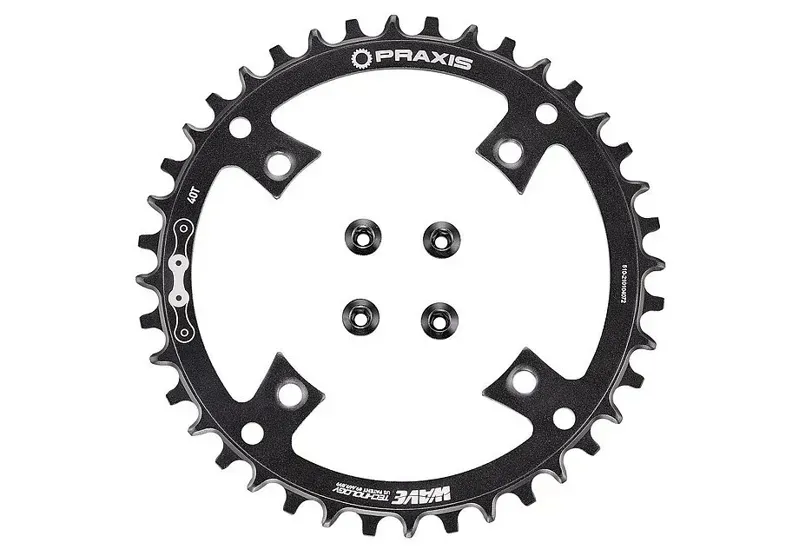 Specialized Vado Praxis 40-tooth 10/11-speed C-ring w/ Bolts in Black