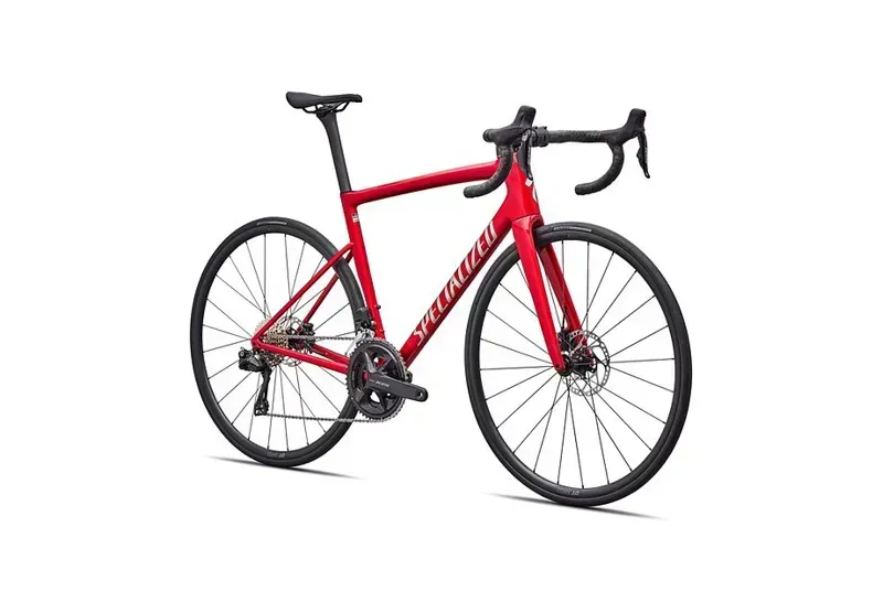 Specialized Tarmac SL8 Comp Shimano 105 Di2 Road Bike in Red Tint Silver Dust-2